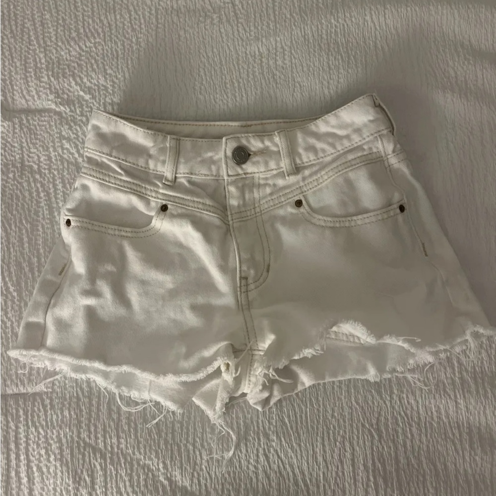 Pacsun white denim shorts
